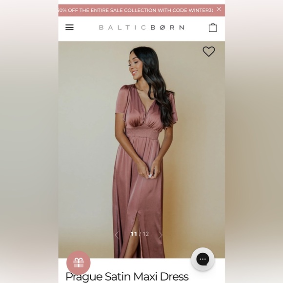 Baltic Born Dresses & Skirts - NWT Baltic Born Prague Satin Maxi Dress